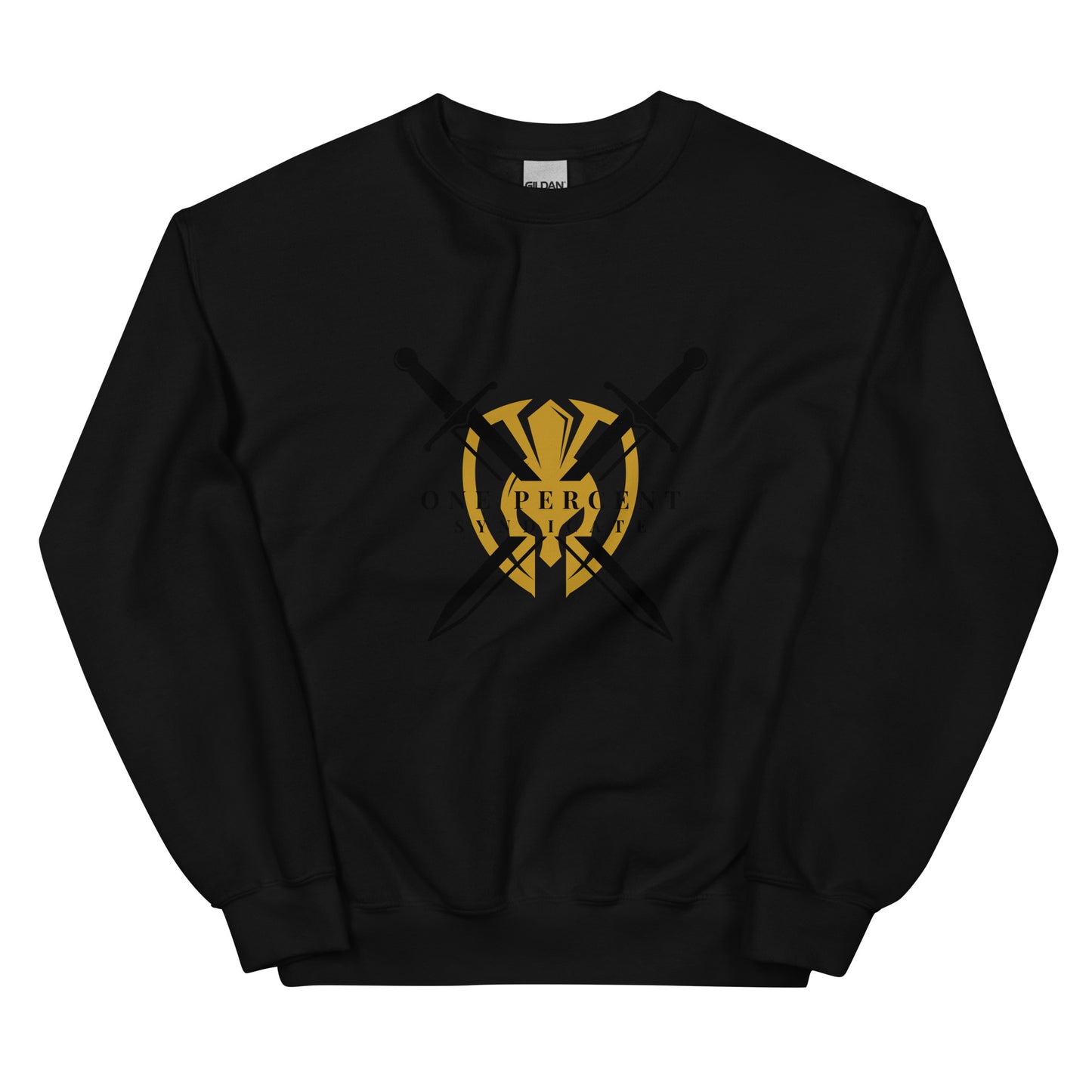 Male Knight's Crest Crewneck - Black Logo