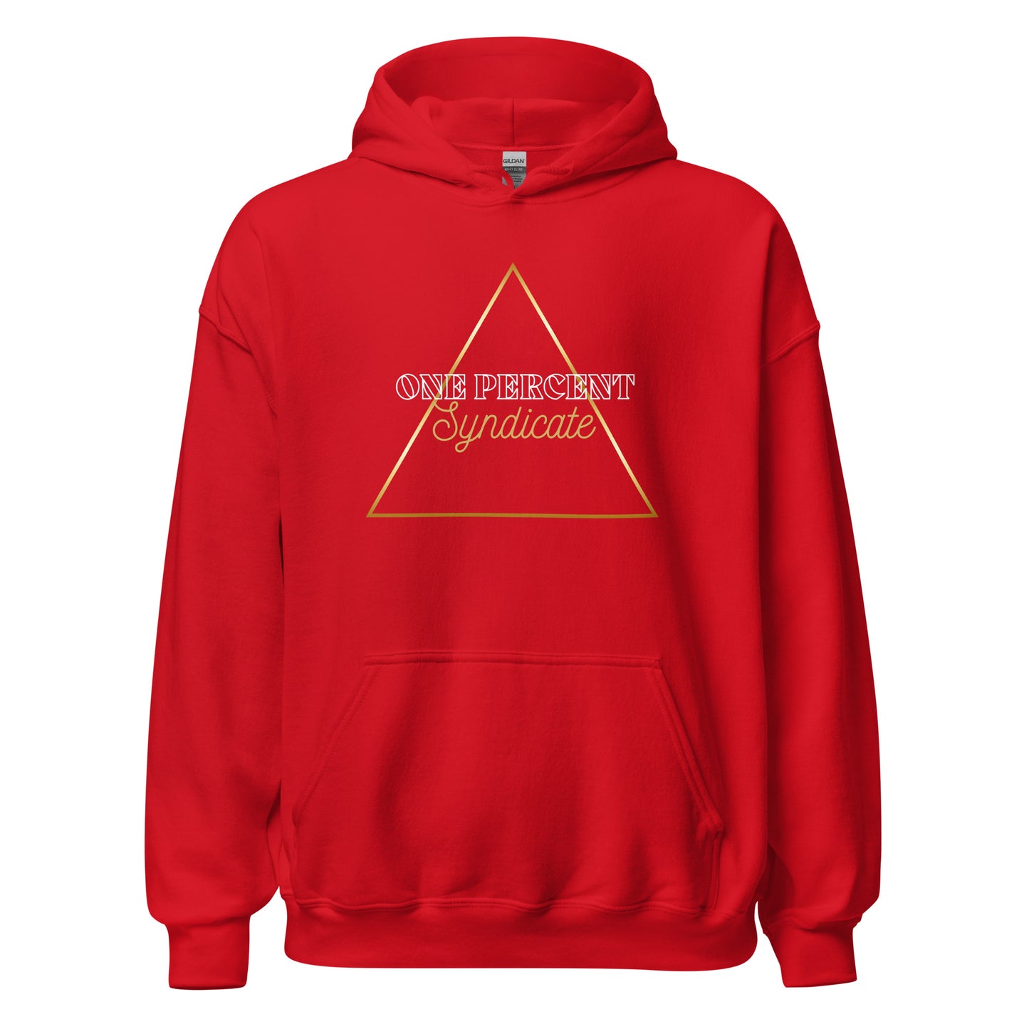 Male Golden Triad Oversized Hoodie - White Logo