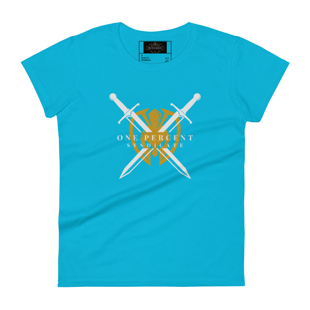 Female Knight's Crest T-Shirt - White Logo