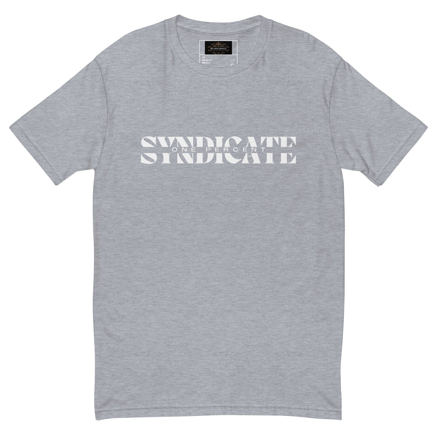 Male Split Syndicate T-Shirt - White Logo