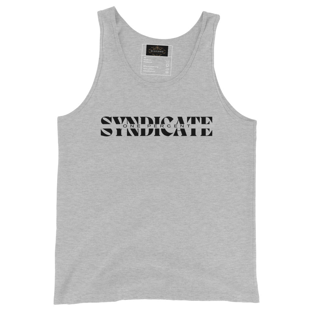 Split Syndicate Tank Top - Black Logo