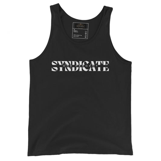 Split Syndicate Tank Top - White Logo