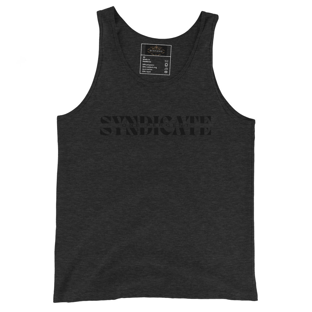 Split Syndicate Tank Top - Black Logo