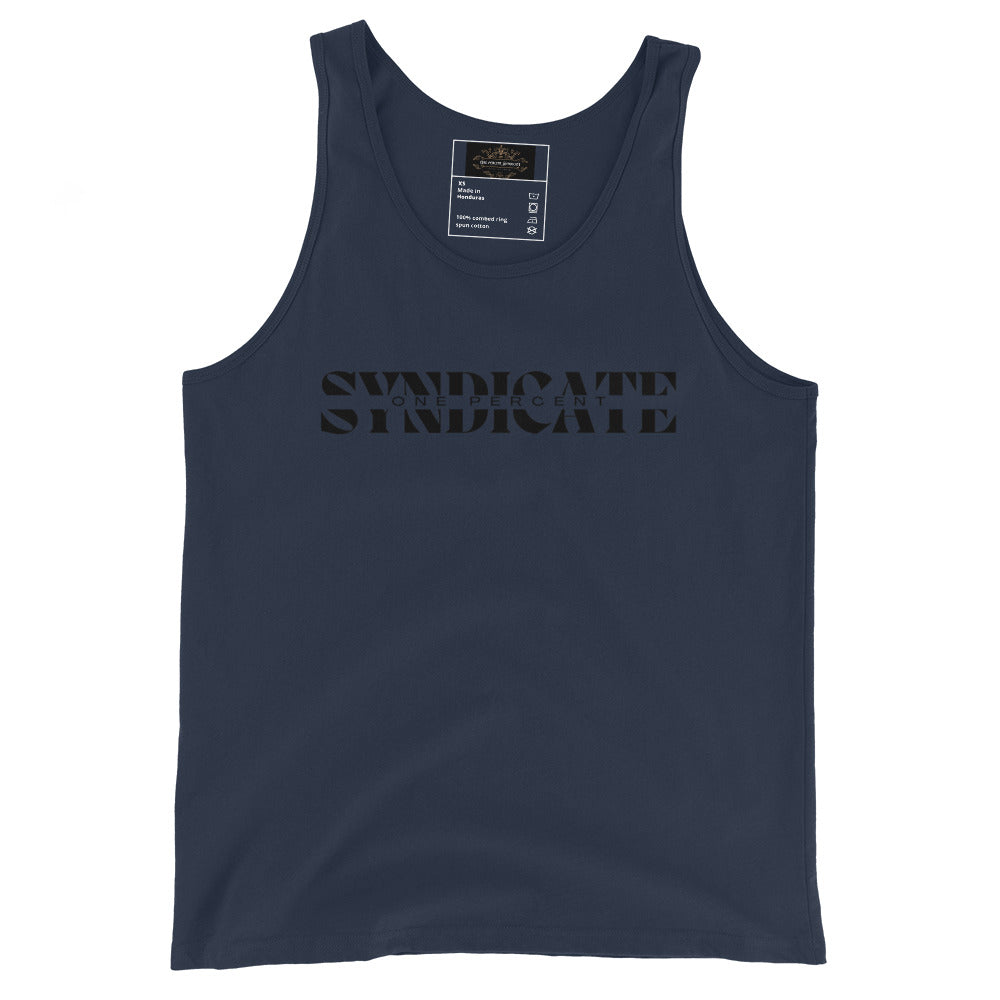 Split Syndicate Tank Top - Black Logo