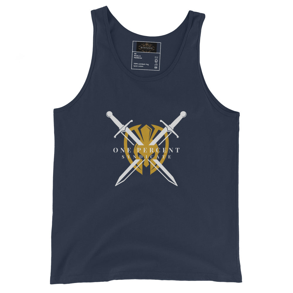 Knight's Crest Tank Top - White Logo