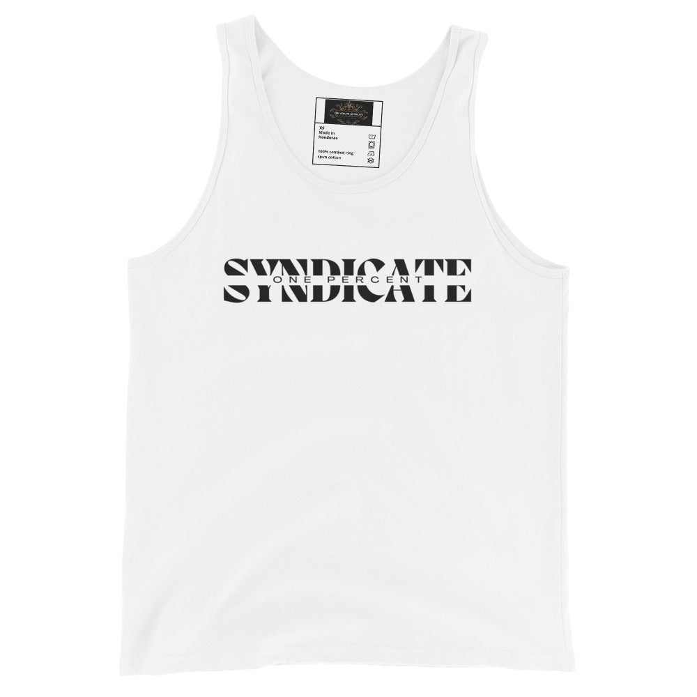 Split Syndicate Tank Top - Black Logo