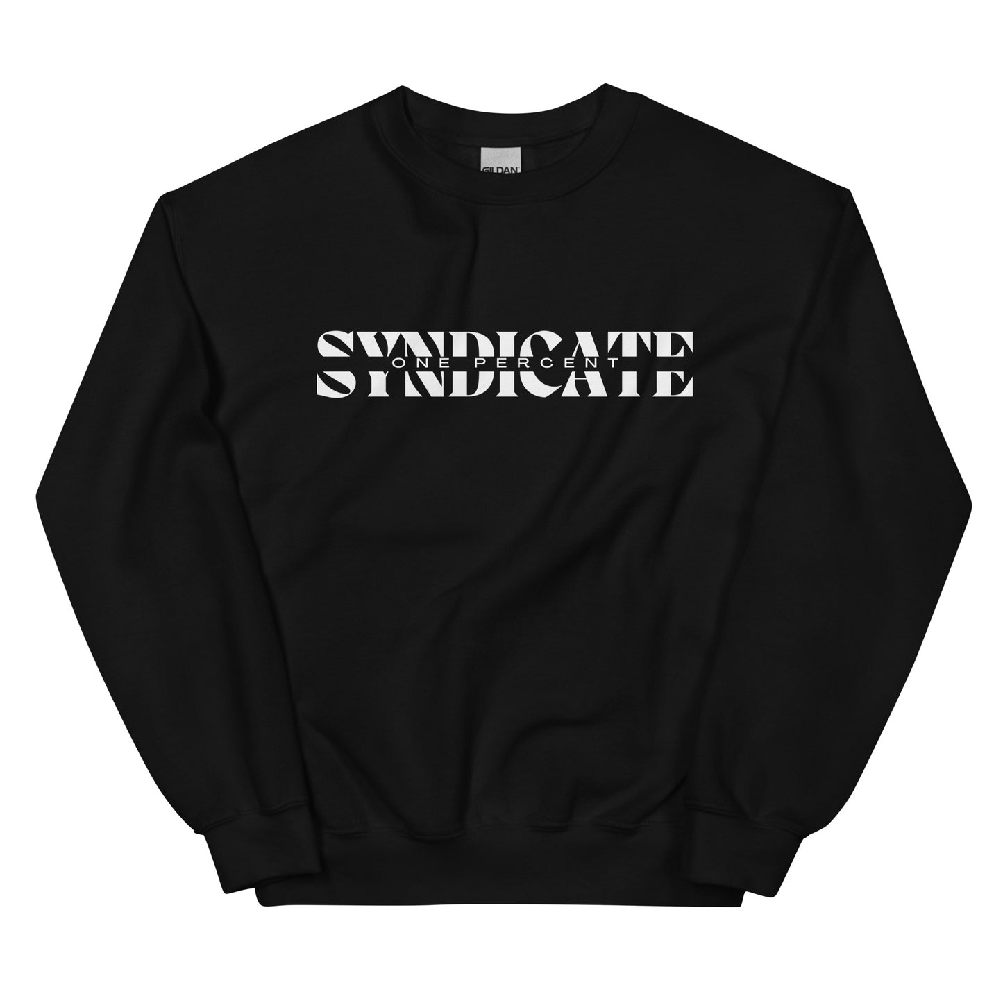 Female Split Syndicate Crewneck - White Logo