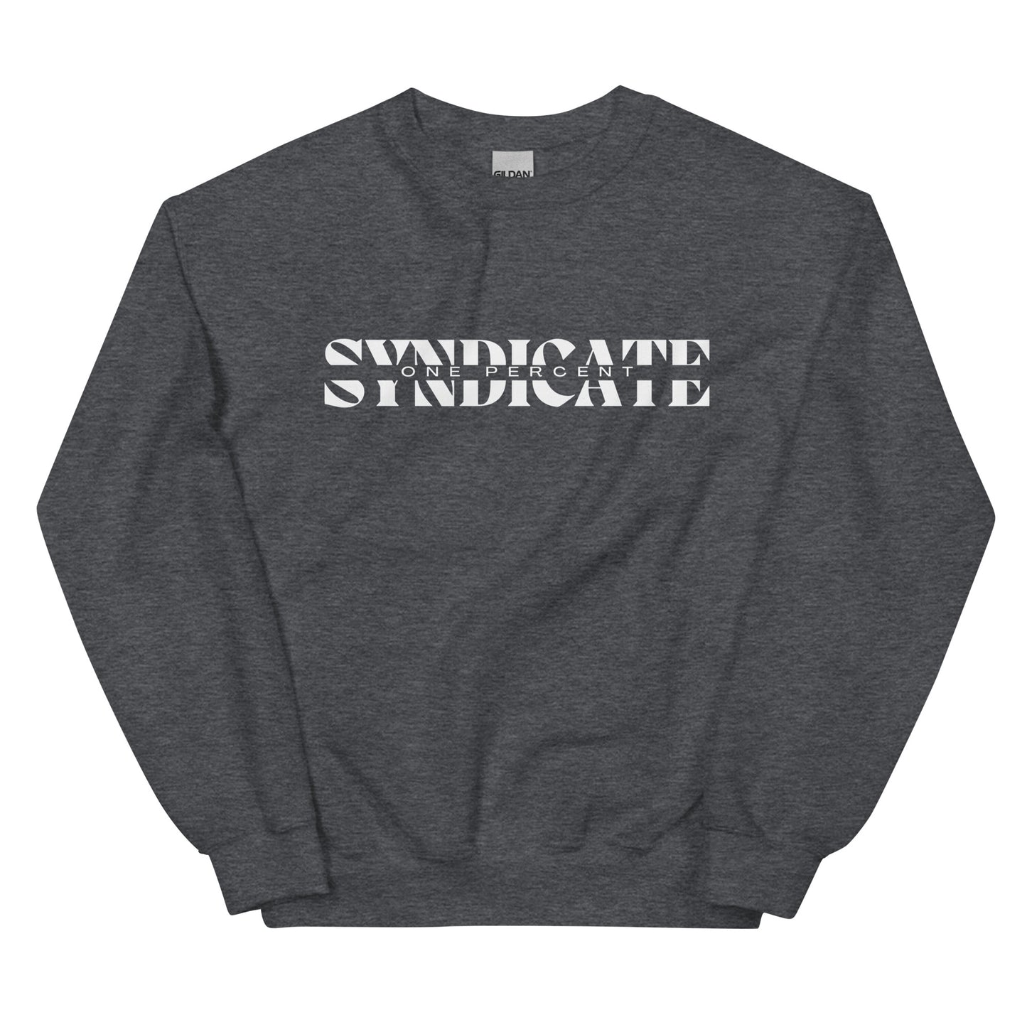 Female Split Syndicate Crewneck - White Logo