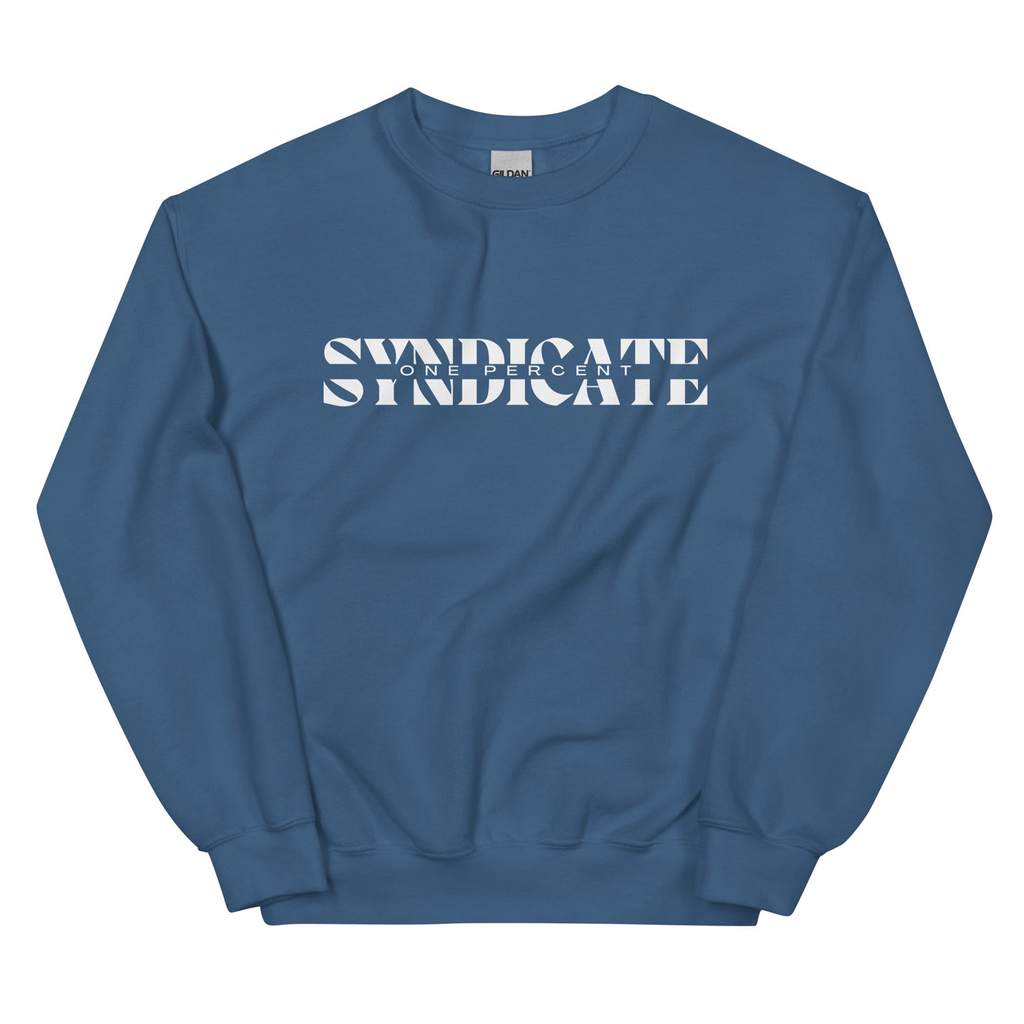 Female Split Syndicate Crewneck - White Logo