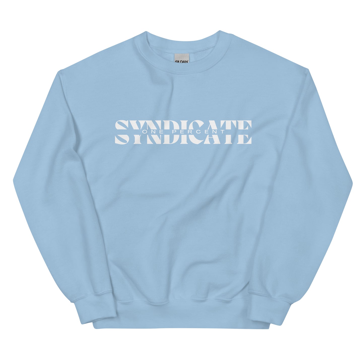 Female Split Syndicate Crewneck - White Logo