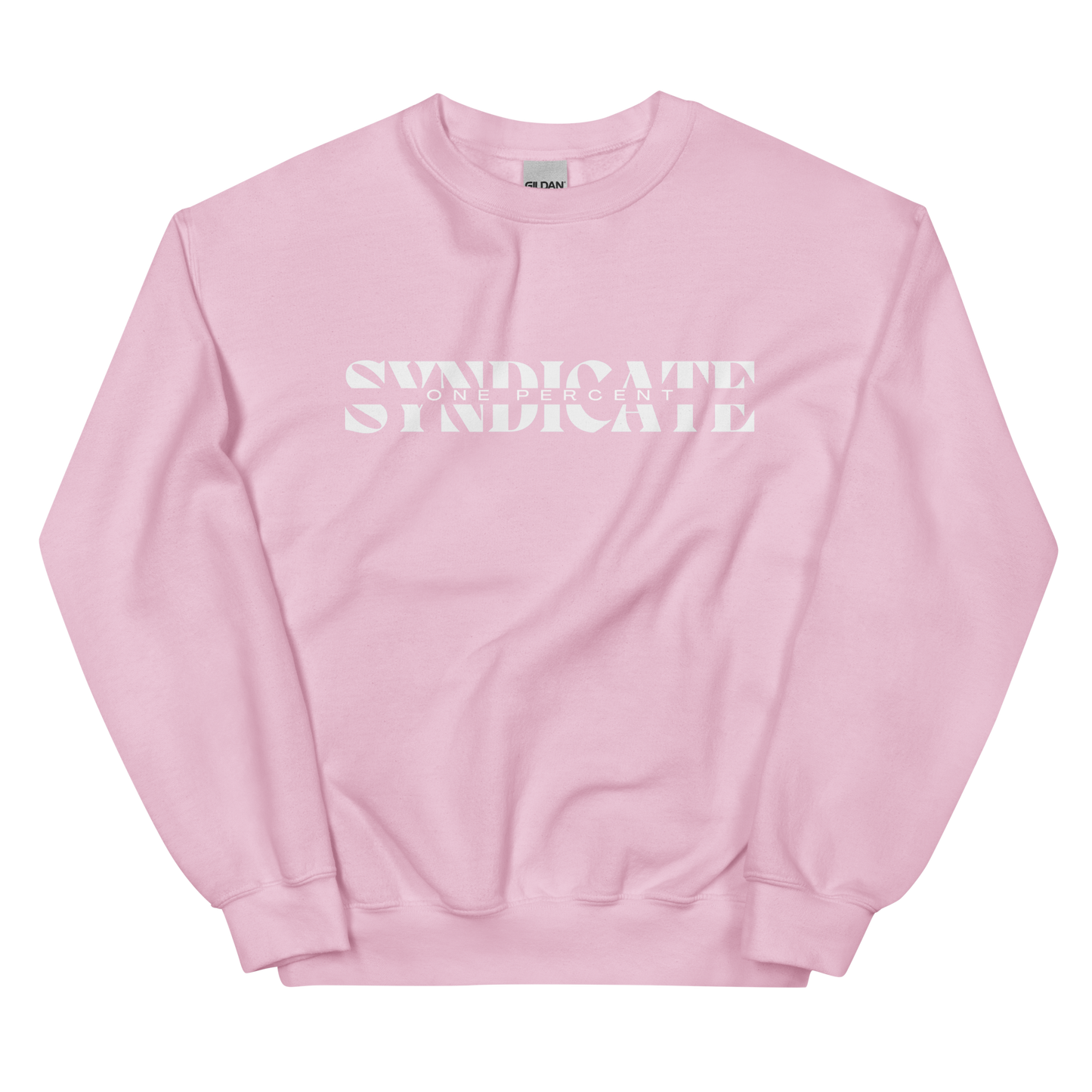 Female Split Syndicate Crewneck - White Logo