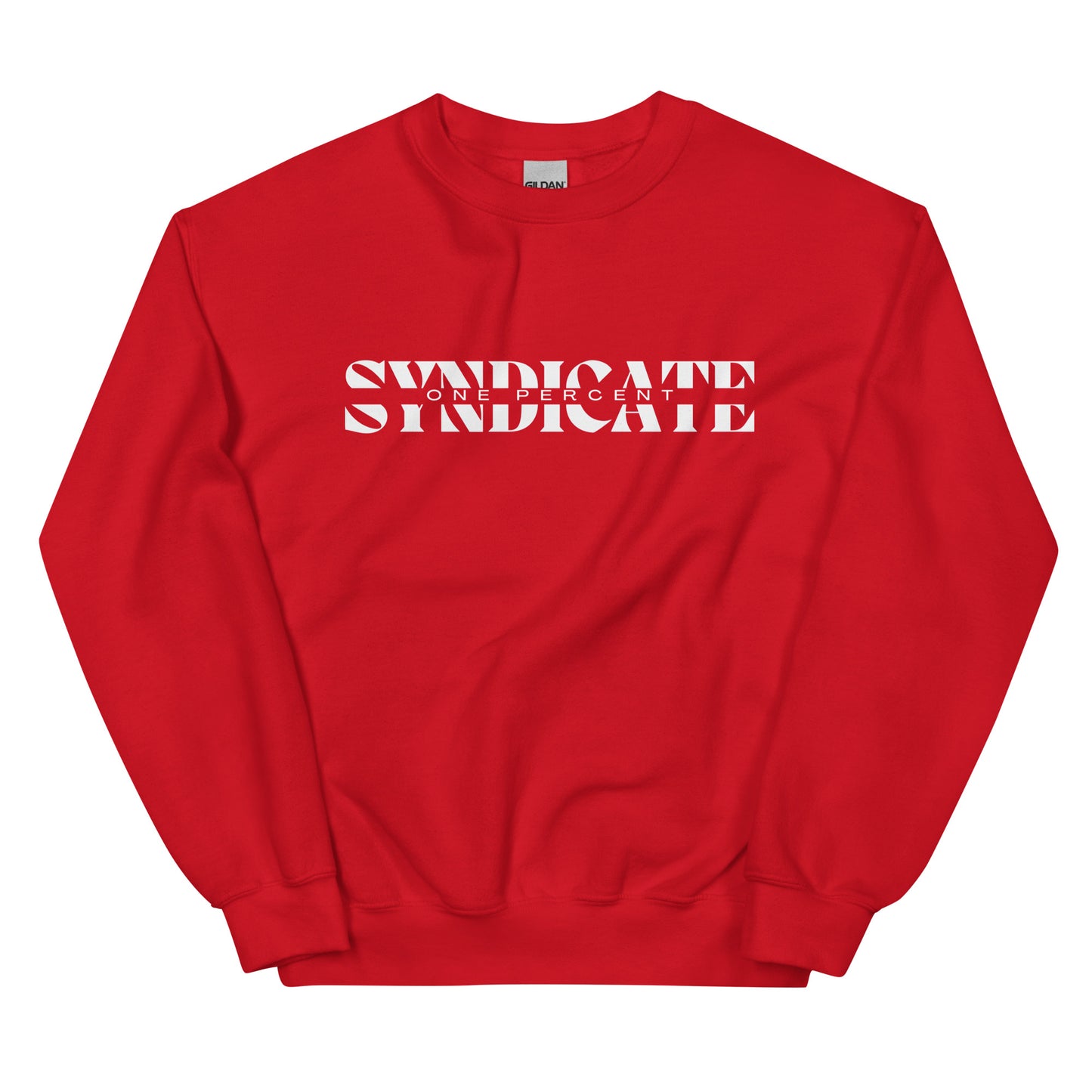 Female Split Syndicate Crewneck - White Logo