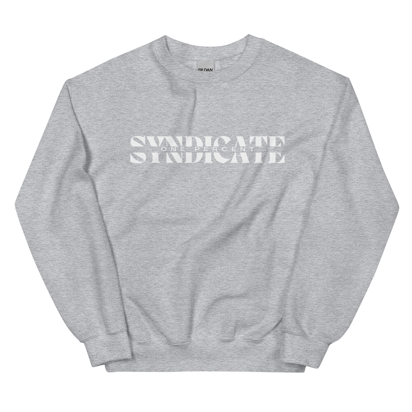 Female Split Syndicate Crewneck - White Logo