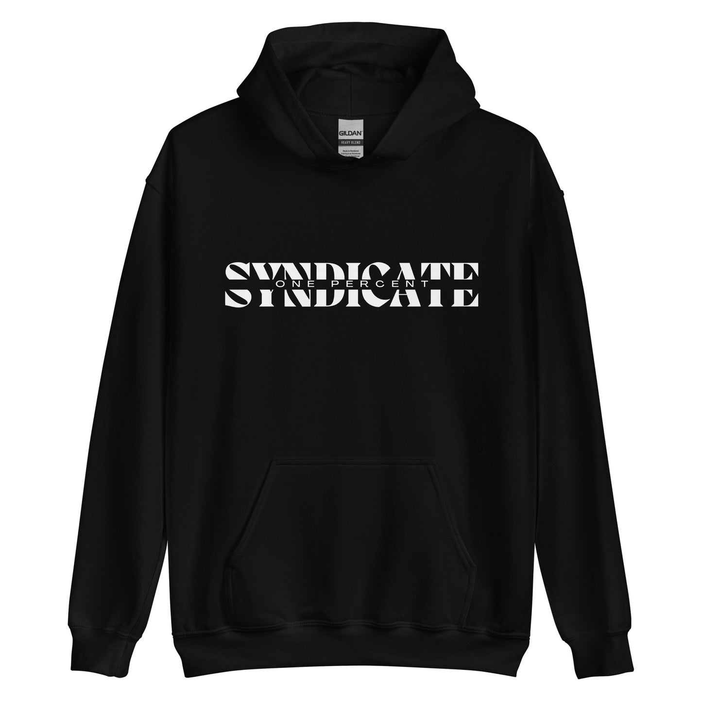 Female Oversized Split Syndicate Hoodie - White Logo