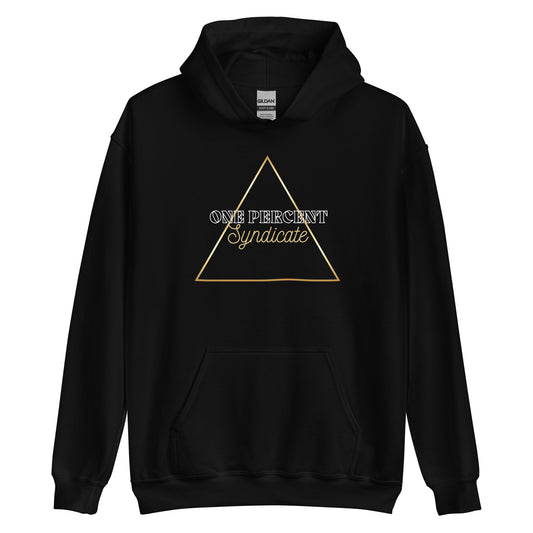 Female Oversized Golden Triad Hoodie - White Logo