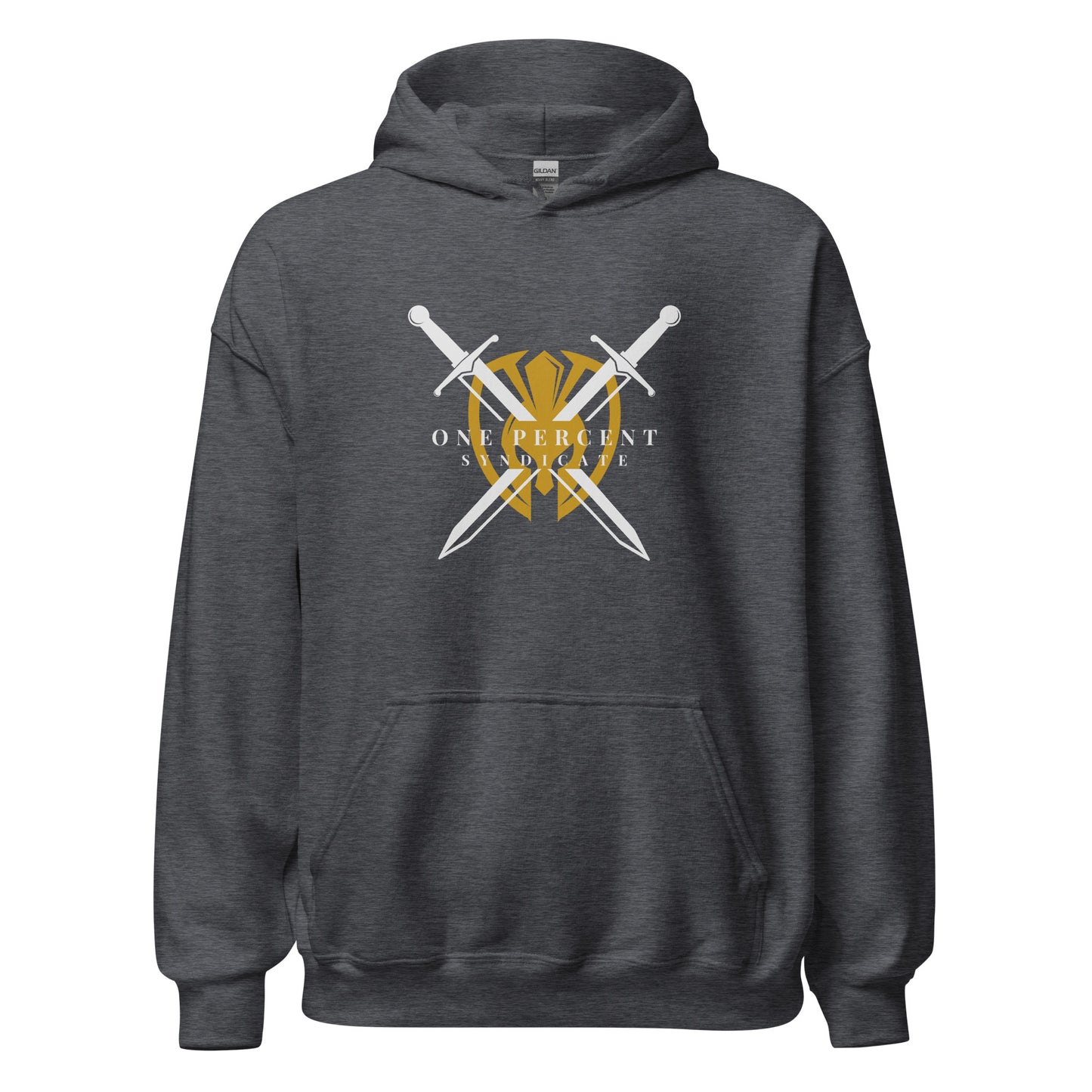 Male Knight's Crest Oversized Hoodie - White Logo