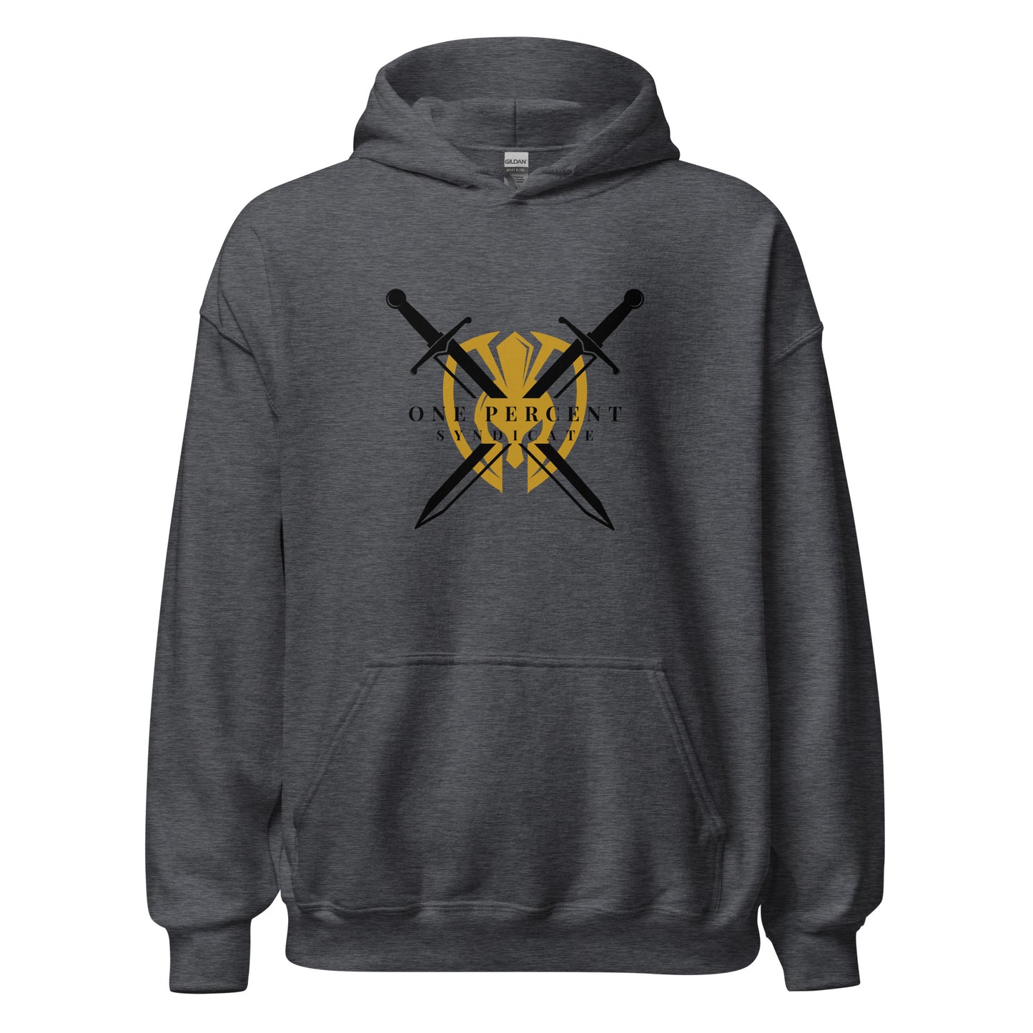 Male Knight's Crest Oversized Hoodie - Black Logo