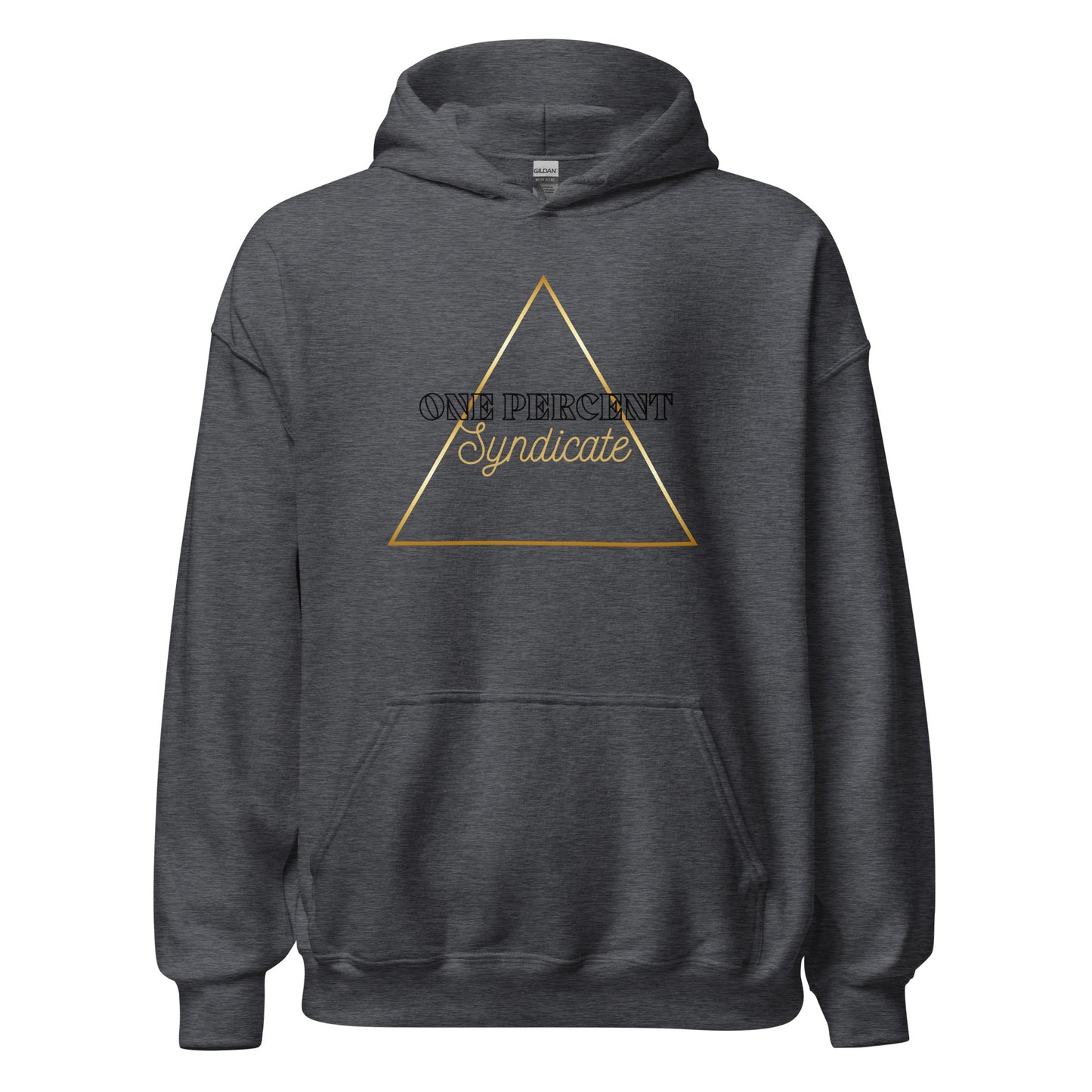 Male Golden Triad Oversized Hoodie - Black Logo