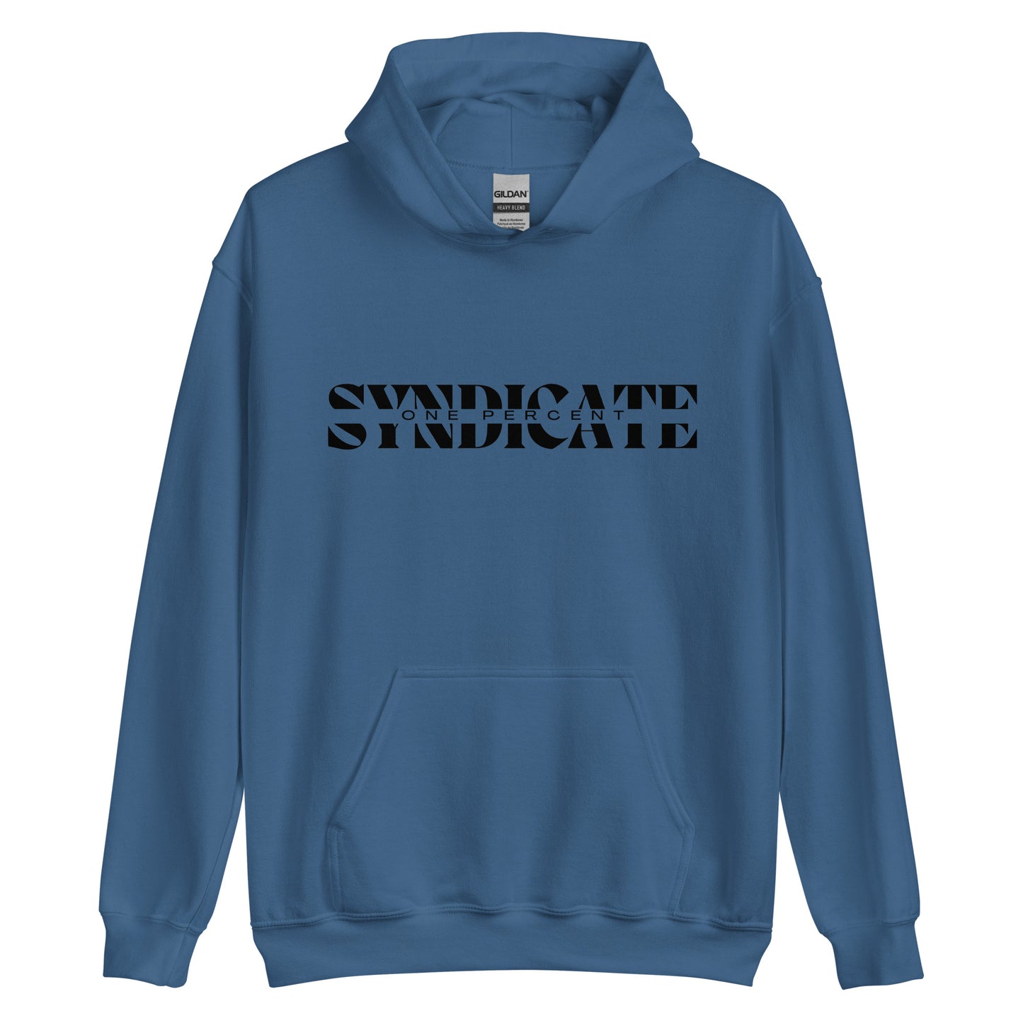 Male Split Syndicate Oversized Hoodie - Black Logo