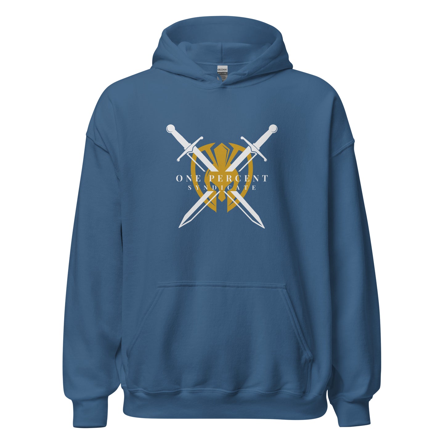 Male Knight's Crest Oversized Hoodie - White Logo