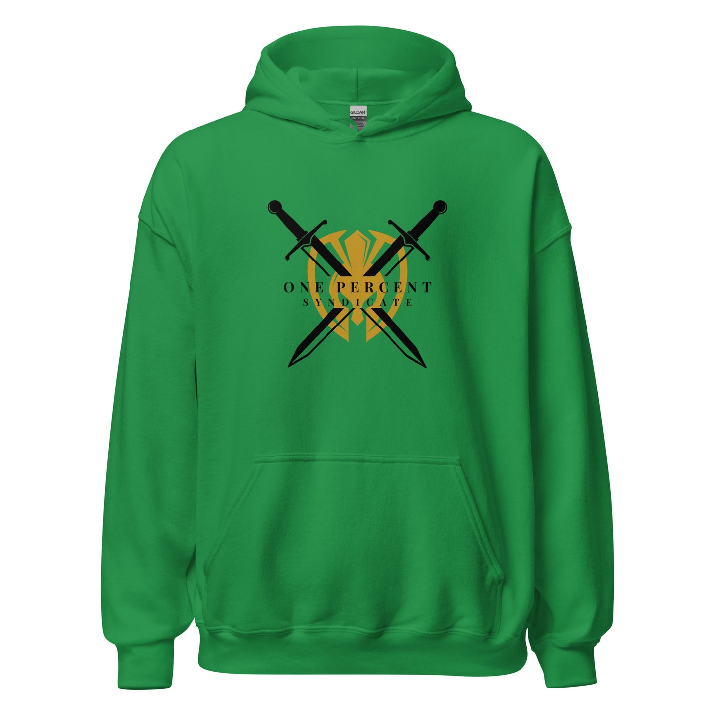 Male Knight's Crest Oversized Hoodie - Black Logo