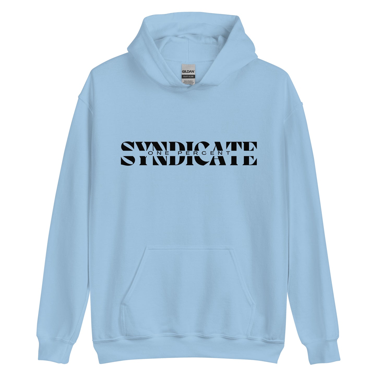 Male Split Syndicate Oversized Hoodie - Black Logo