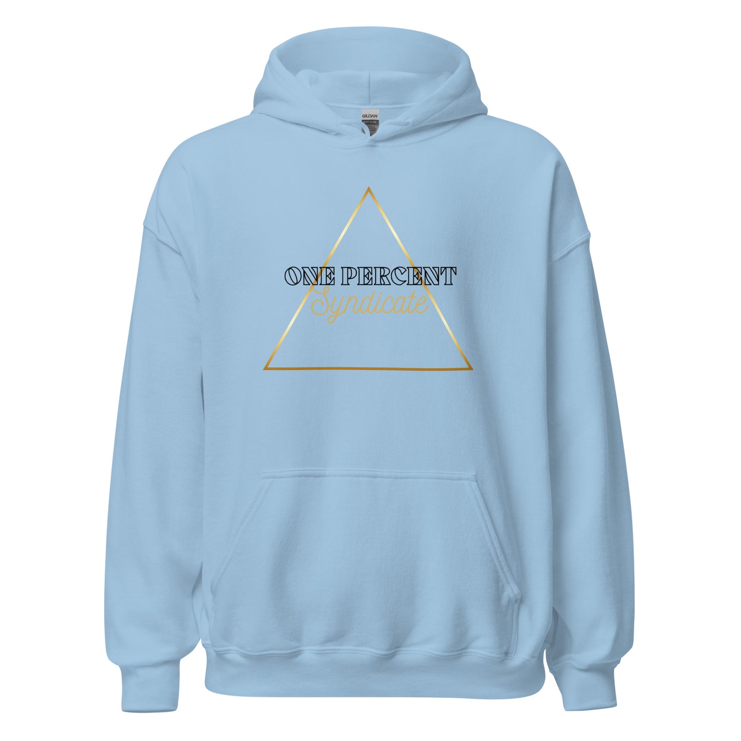 Male Golden Triad Oversized Hoodie - Black Logo