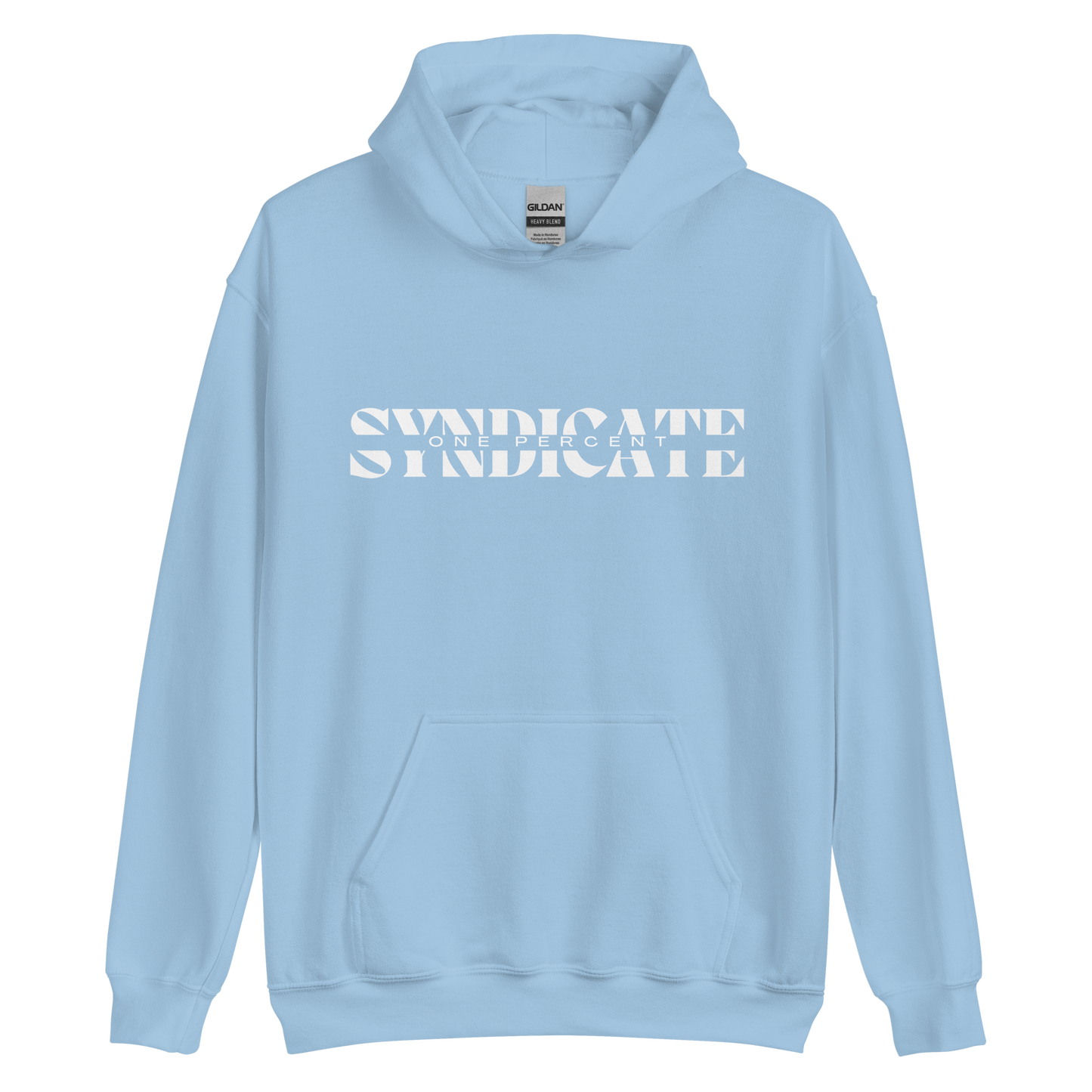 Female Oversized Split Syndicate Hoodie - White Logo