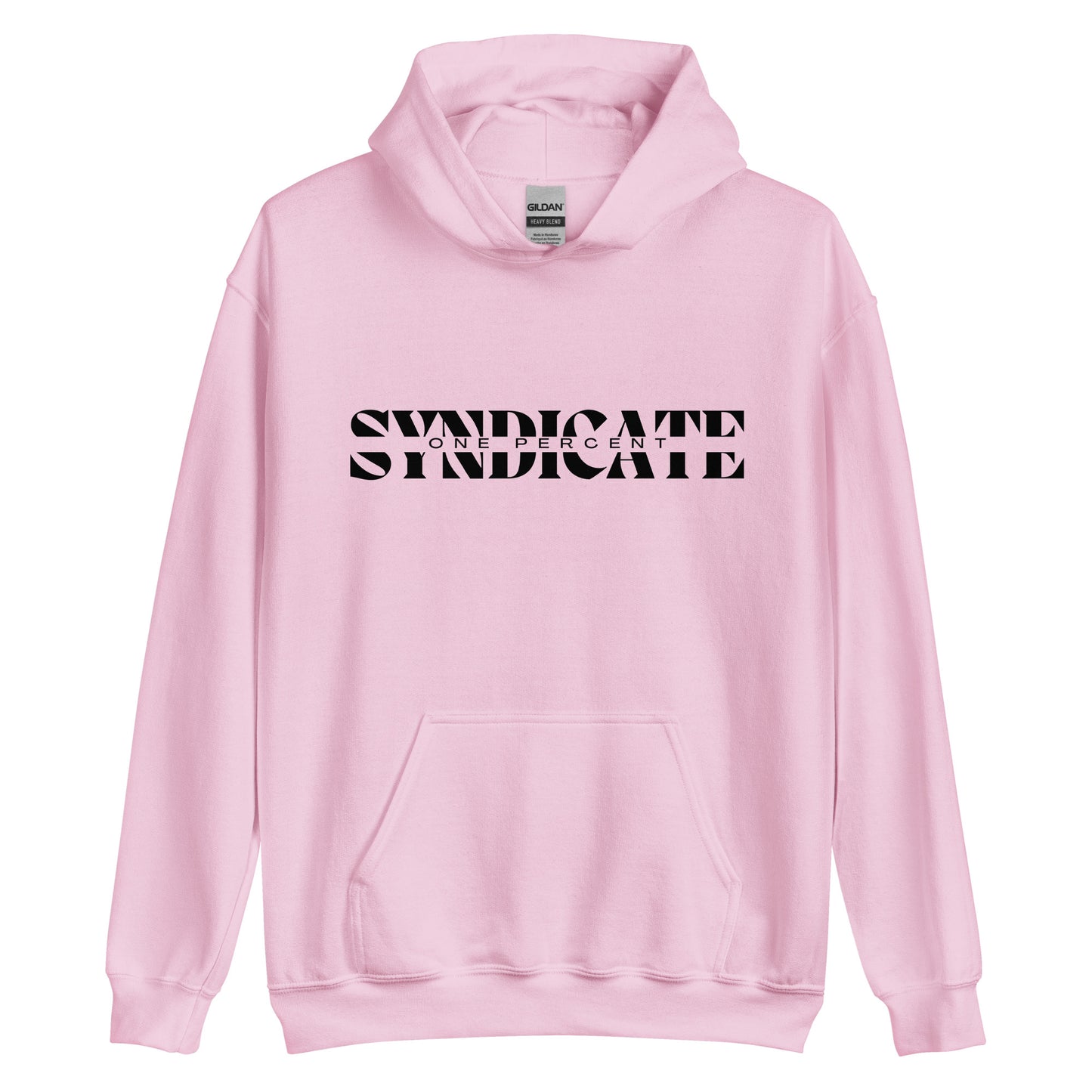 Male Split Syndicate Oversized Hoodie - Black Logo