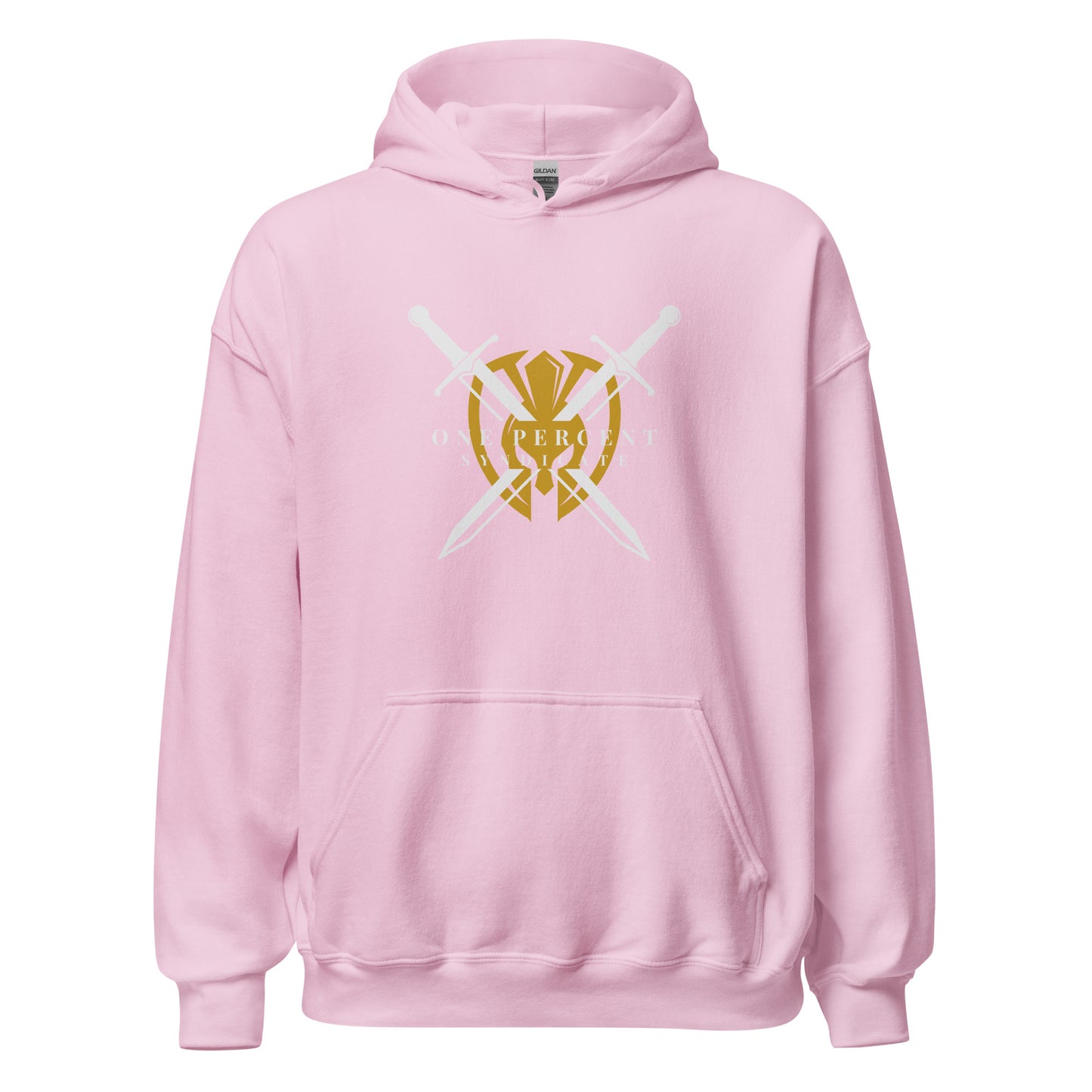 Male Knight's Crest Oversized Hoodie - White Logo