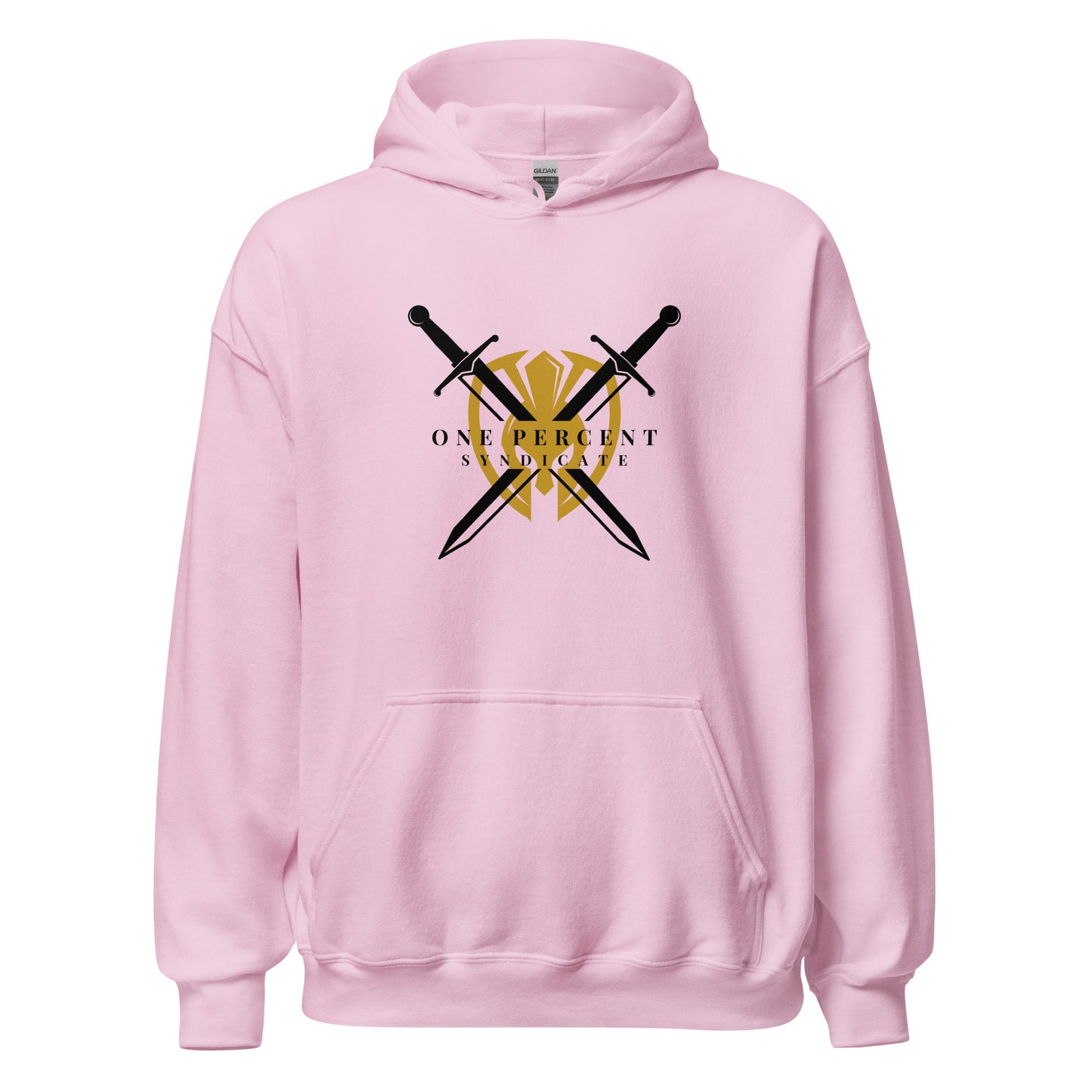 Male Knight's Crest Oversized Hoodie - Black Logo