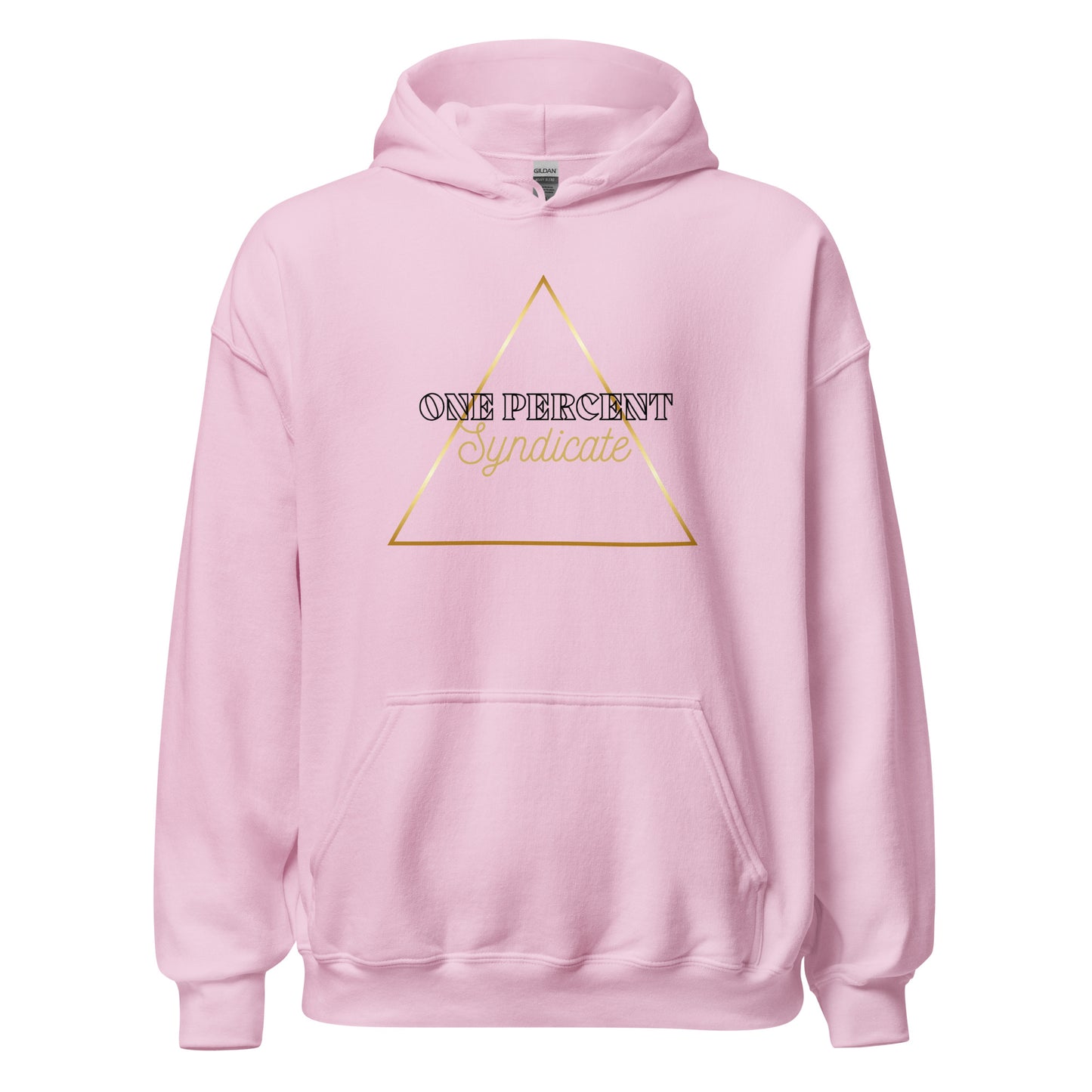 Male Golden Triad Oversized Hoodie - Black Logo