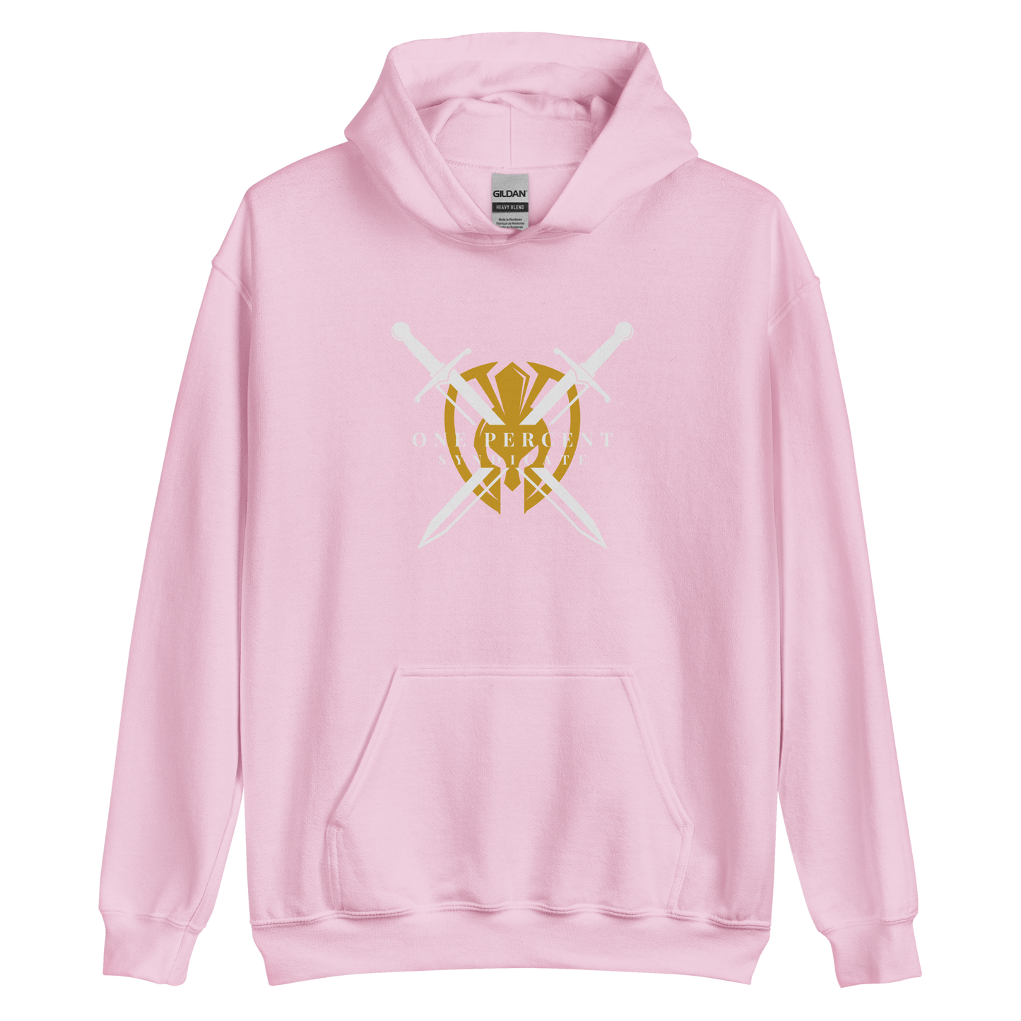 Female Oversized Knight's Crest Hoodie - White Logo