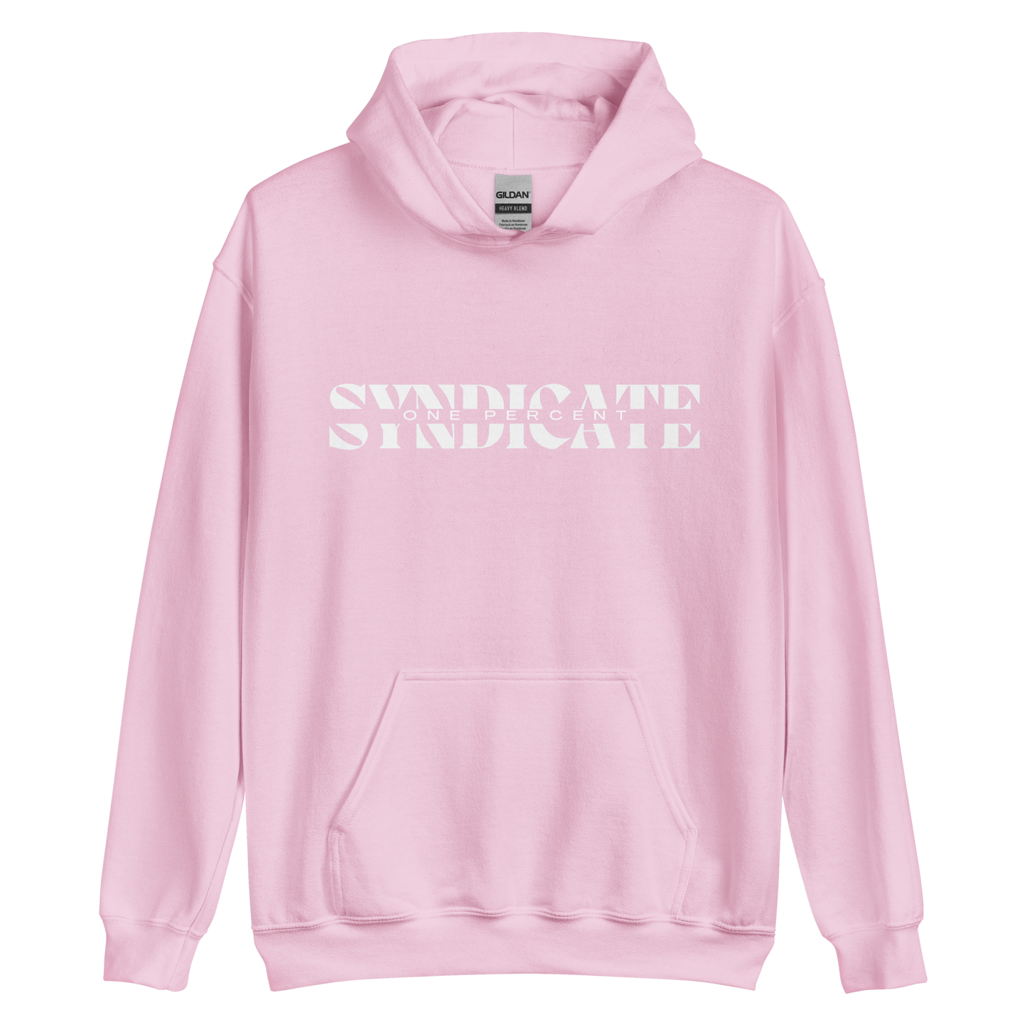 Female Oversized Split Syndicate Hoodie - White Logo