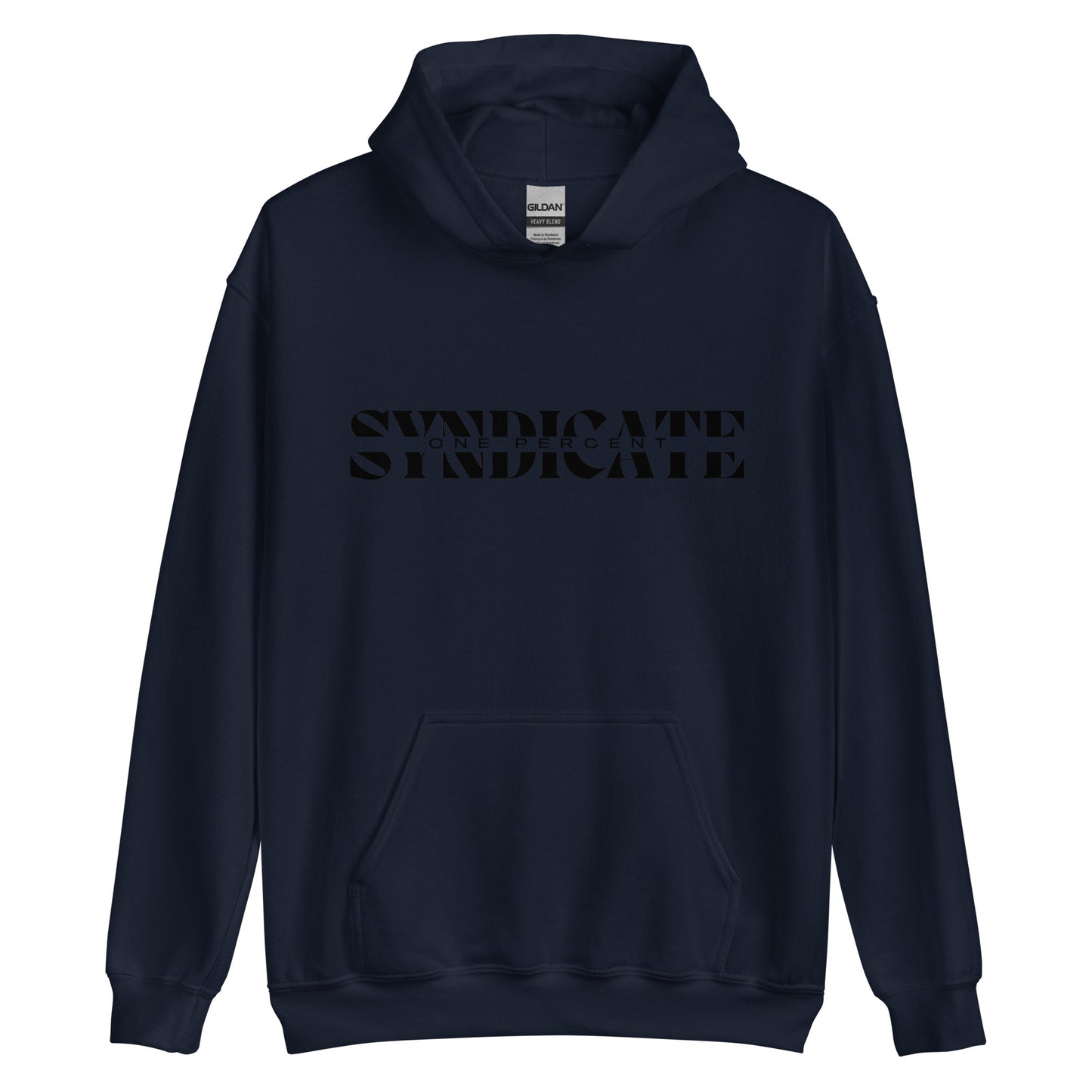 Male Split Syndicate Oversized Hoodie - Black Logo