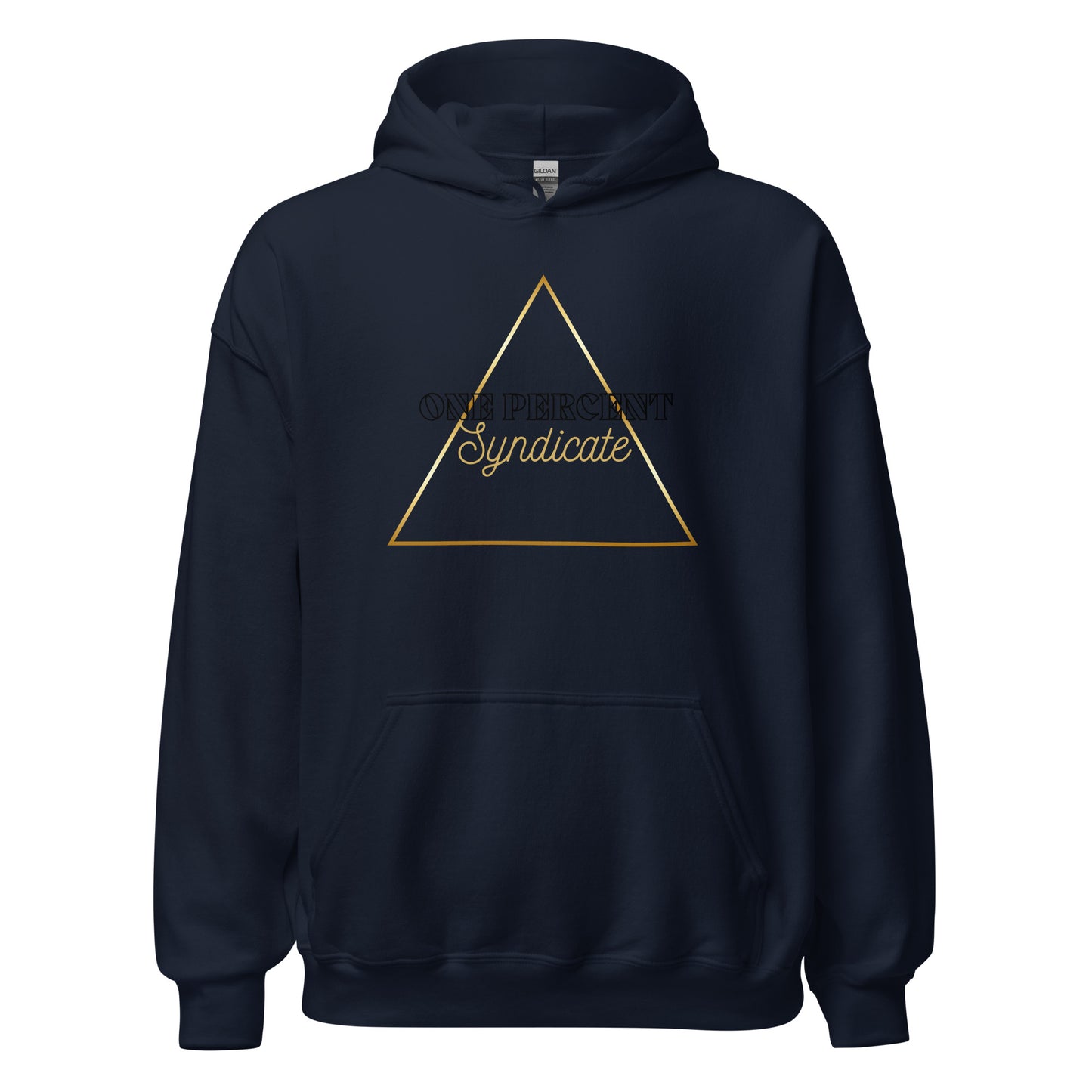 Male Golden Triad Oversized Hoodie - Black Logo