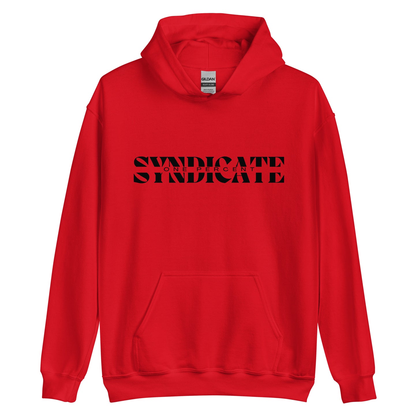 Male Split Syndicate Oversized Hoodie - Black Logo