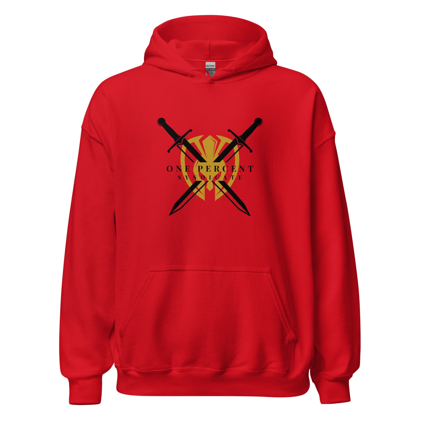 Male Knight's Crest Oversized Hoodie - Black Logo