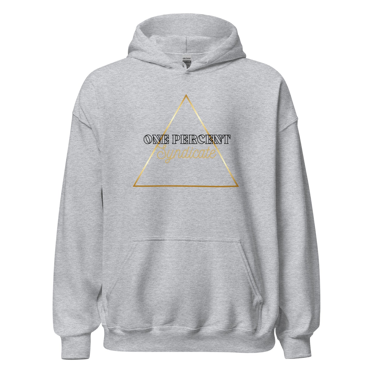 Male Golden Triad Oversized Hoodie - Black Logo