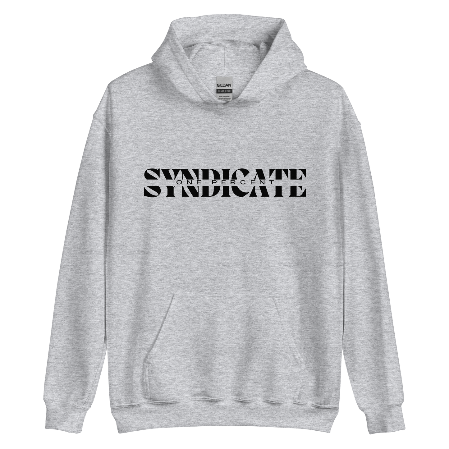 Female Oversized Split Syndicate Hoodie - Black Logo