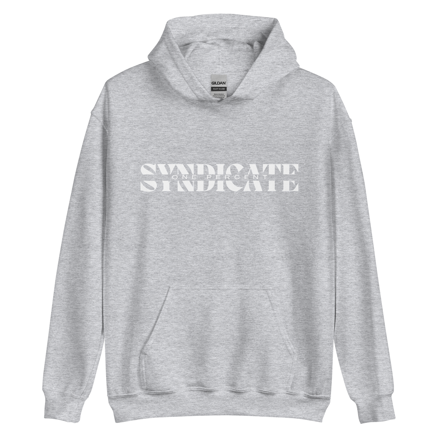 Female Oversized Split Syndicate Hoodie - White Logo