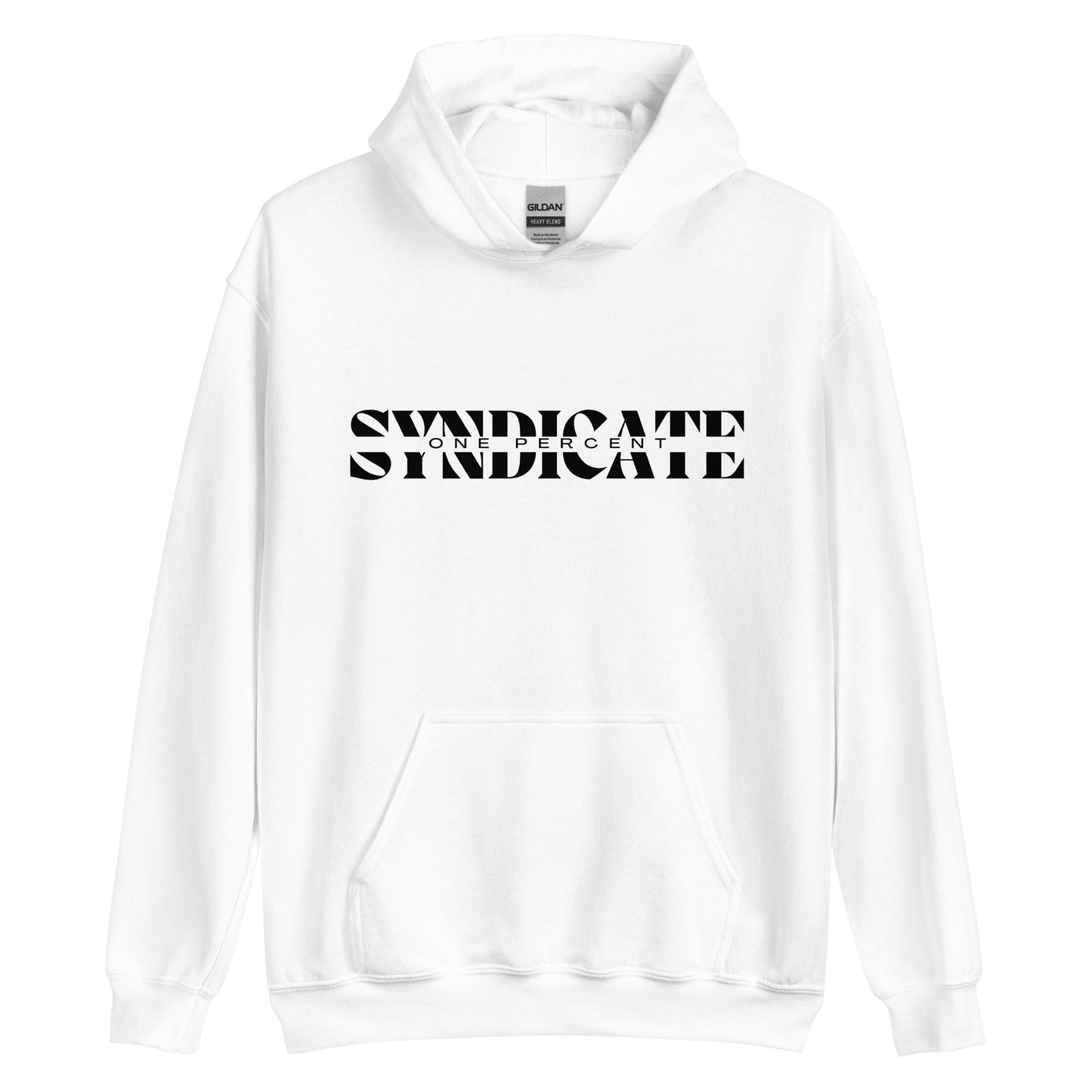 Male Split Syndicate Oversized Hoodie - Black Logo