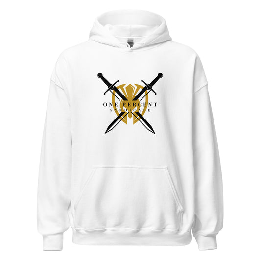 Male Knight's Crest Oversized Hoodie - Black Logo