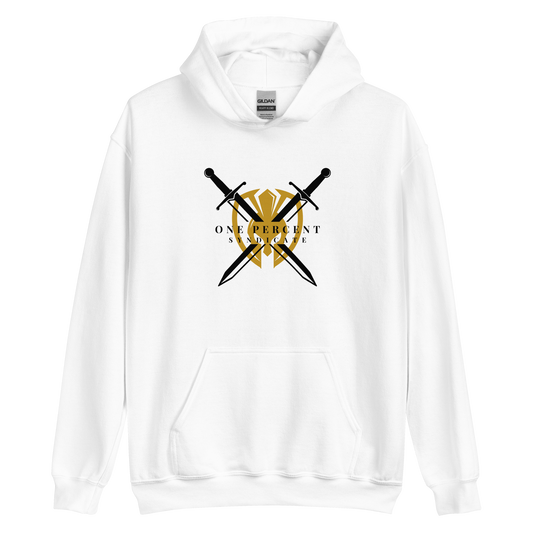 Female Oversized Knight's Crest Hoodie - Black Logo