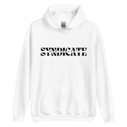 Female Oversized Split Syndicate Hoodie - Black Logo