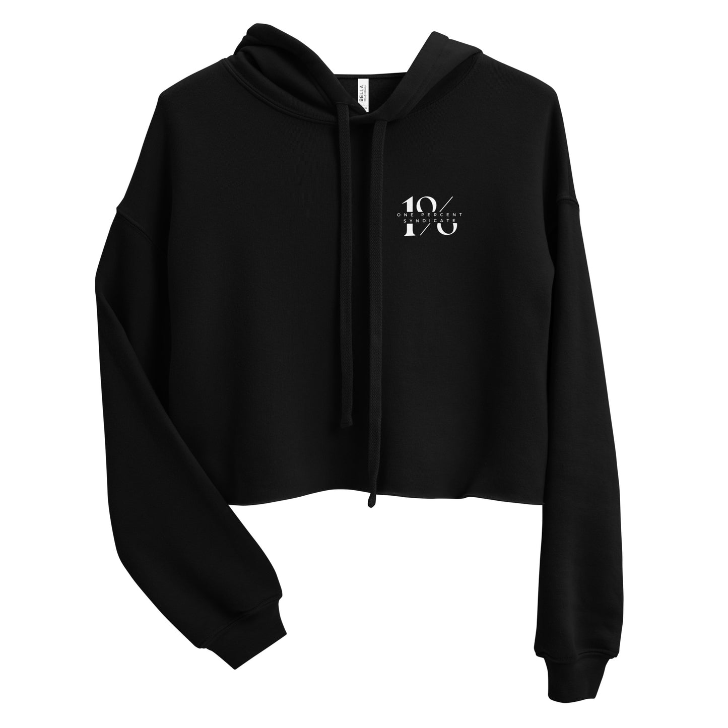 Syndicate Minimalist Crop Hoodie - White Logo