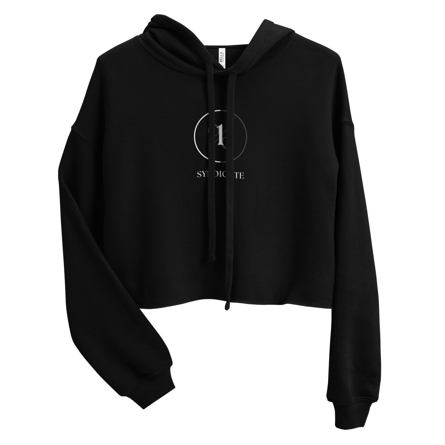 Circle of Excellence Crop Hoodie - White Logo