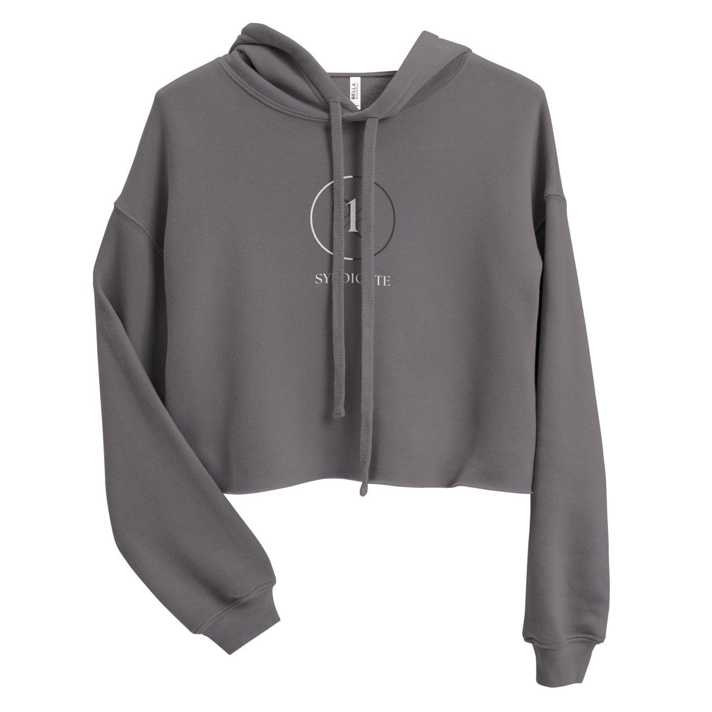 Circle of Excellence Crop Hoodie - White Logo