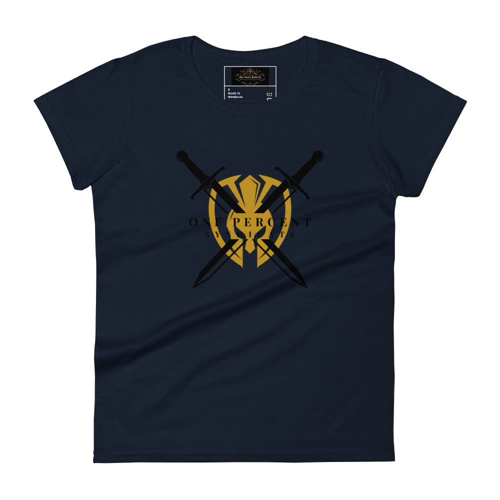 Female Knight's Crest T-Shirt - Black Logo