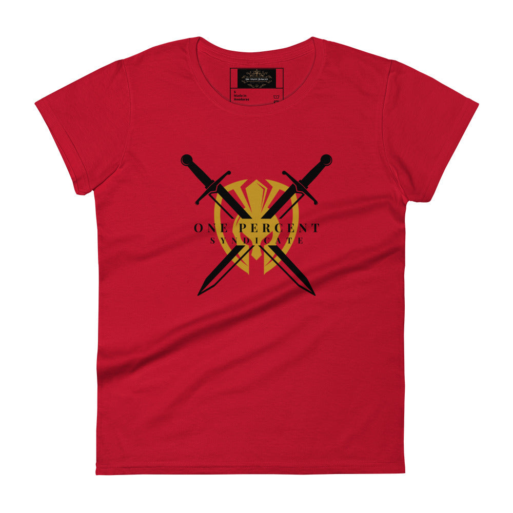 Female Knight's Crest T-Shirt - Black Logo